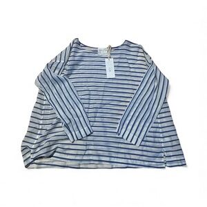 BNWT forte forte cotton silk voile stripped t shirt